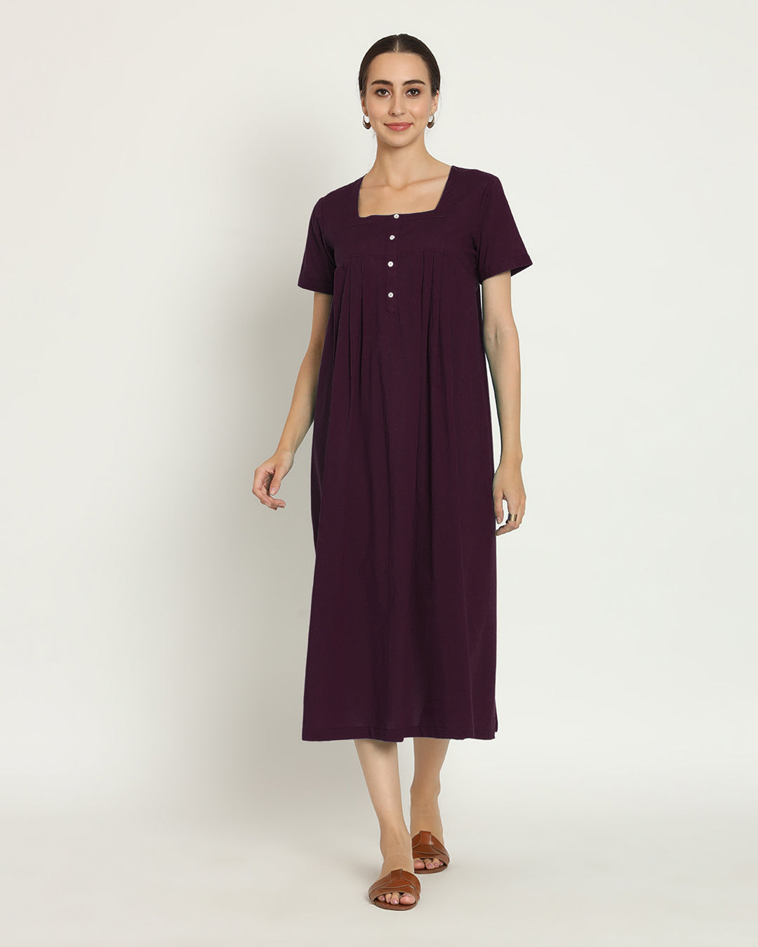 Plum Passion Square Neck Serenity Nightdress