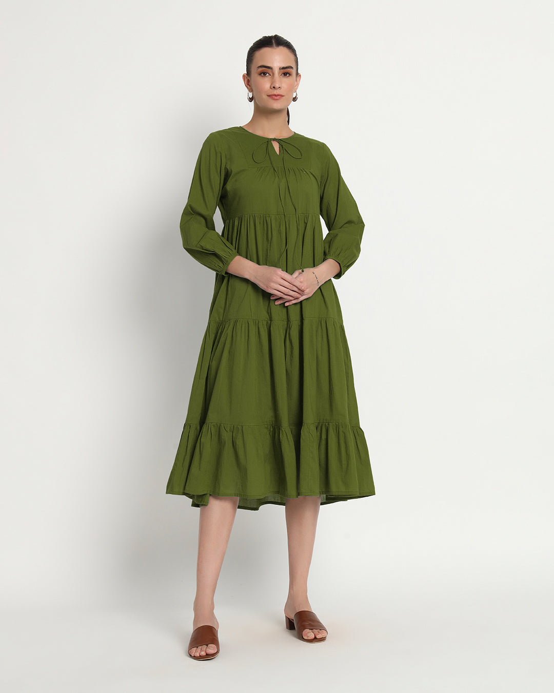 Greening Spring Joyful Journey Maxi Dress
