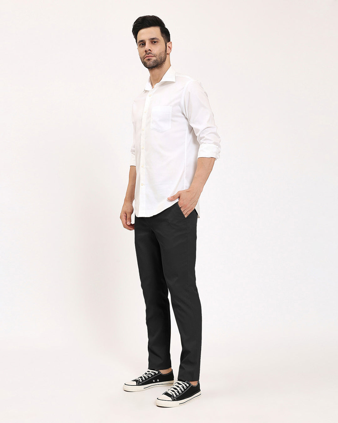 Psy Slim Fit Black Men's Pants