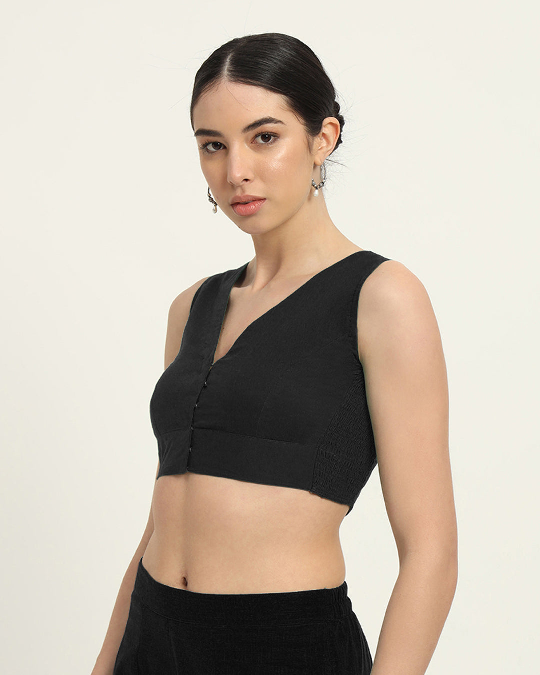 Black Rayon Forever Classy Blouse