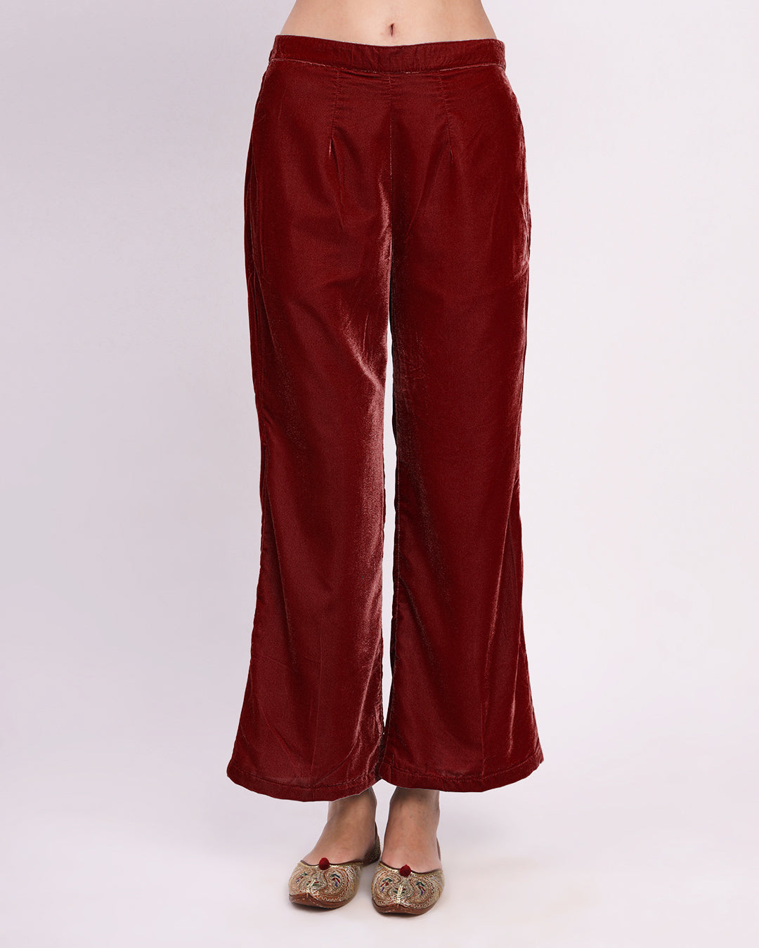 Russet Red Velvet Pants
