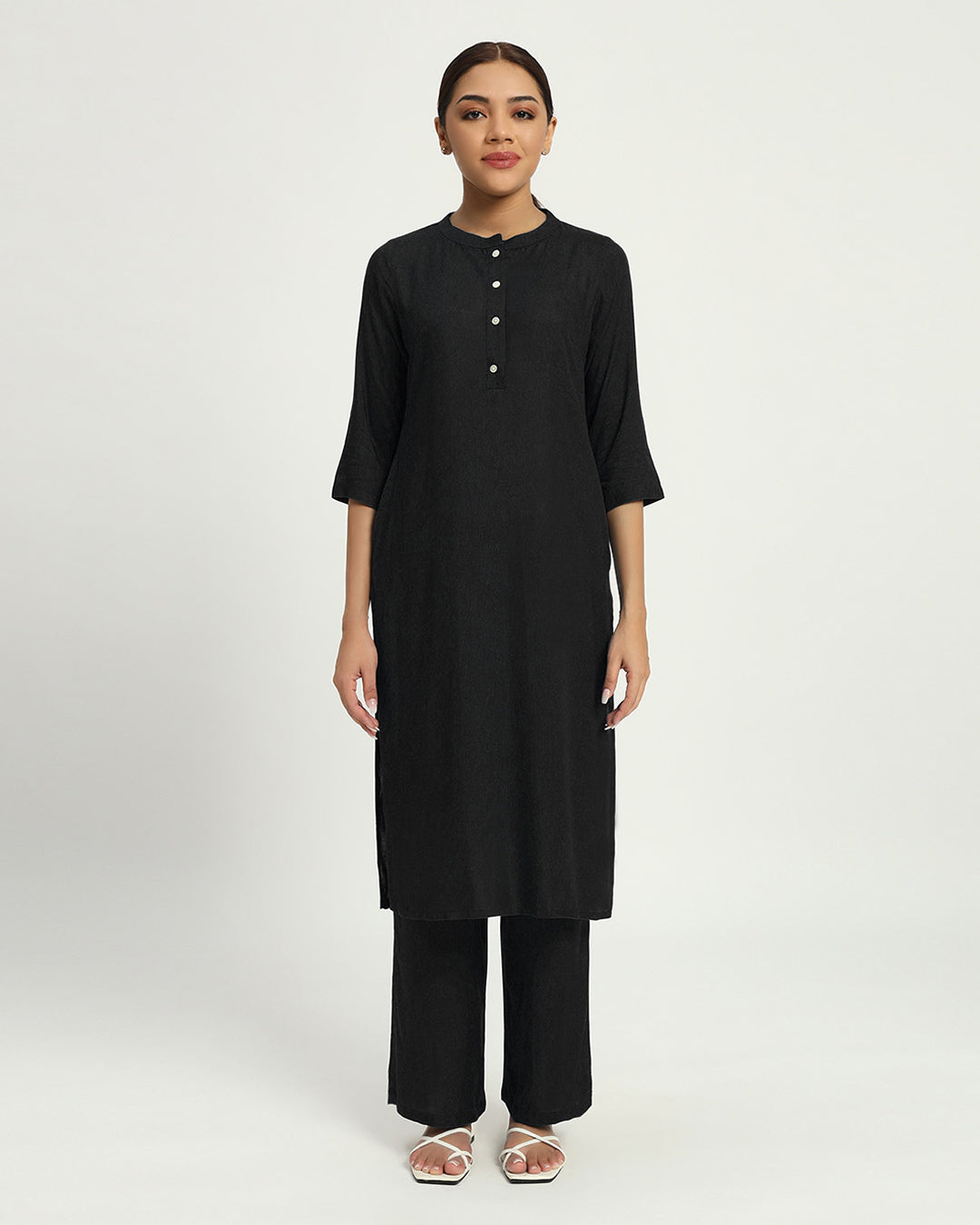 Black Everyday Power Chic Co-ord Set