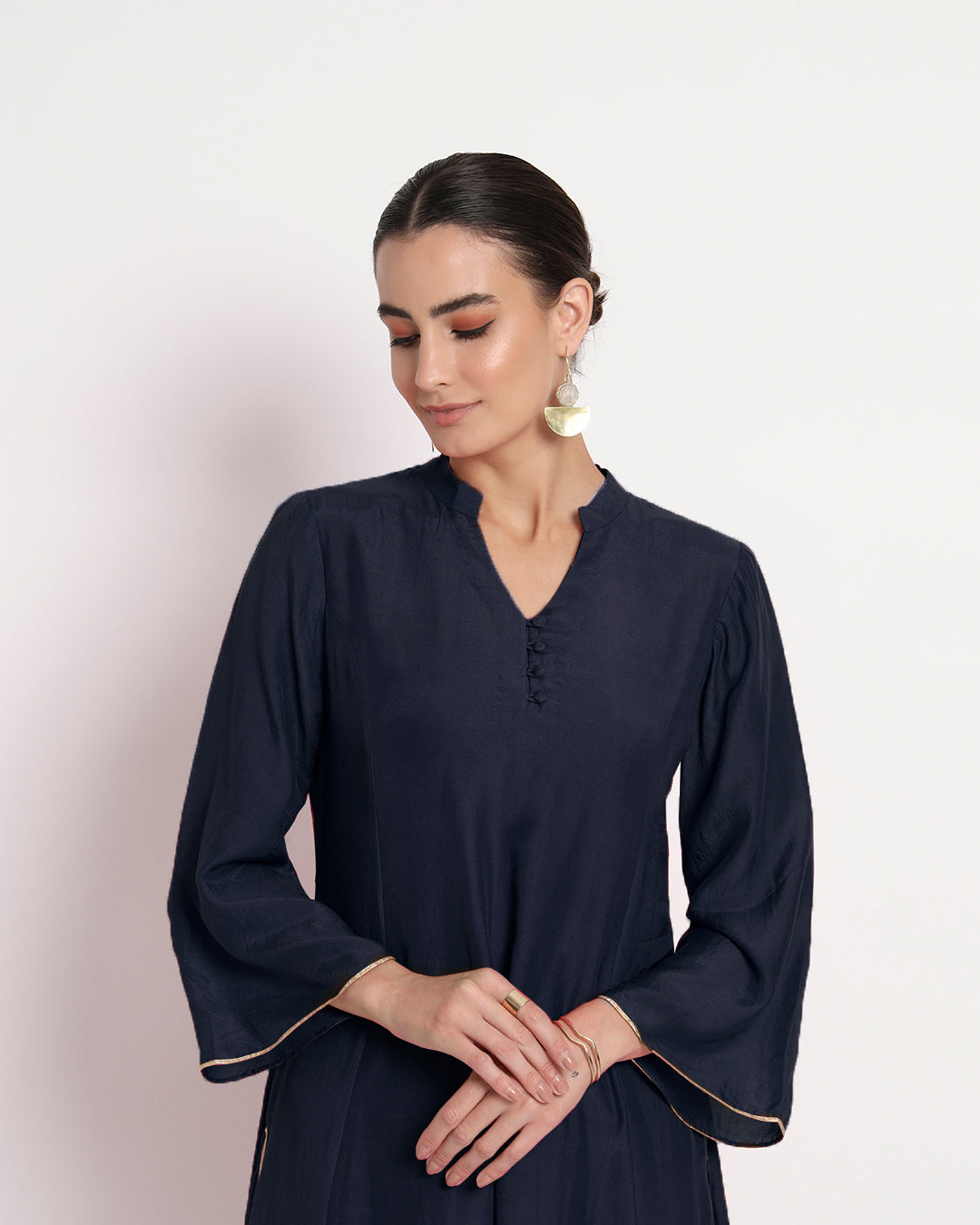 Midnight Blue Royal Notch Gala Co-ord Set