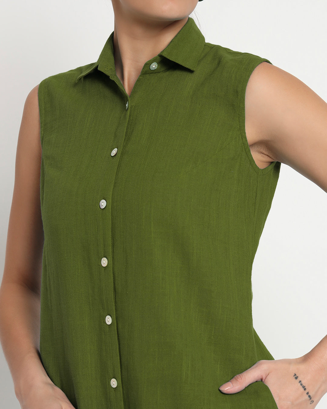 Greening Spring Artful A-Line Solid Co-ord Set