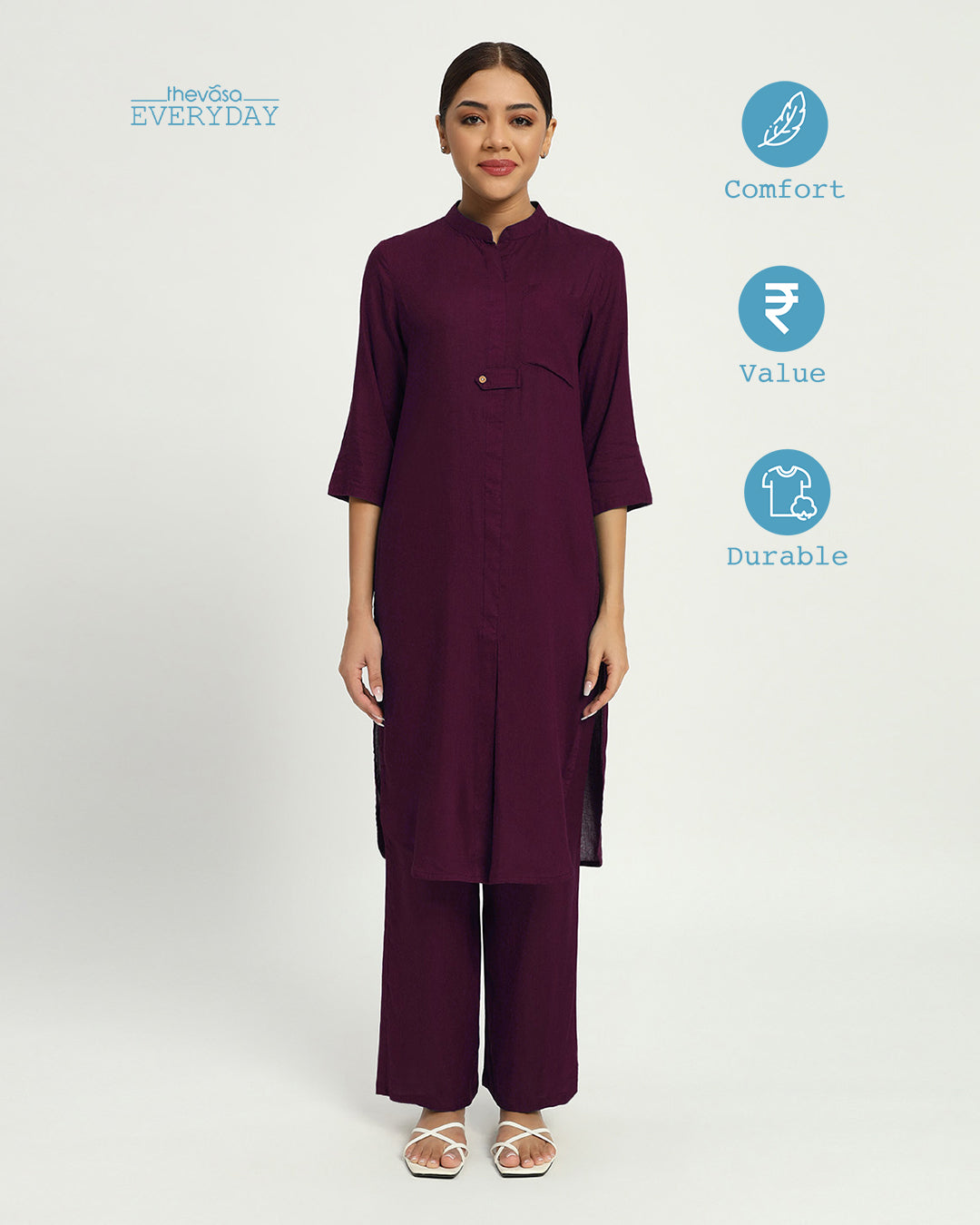 Plum Passion Everyday Pristine Path Co-ord Set