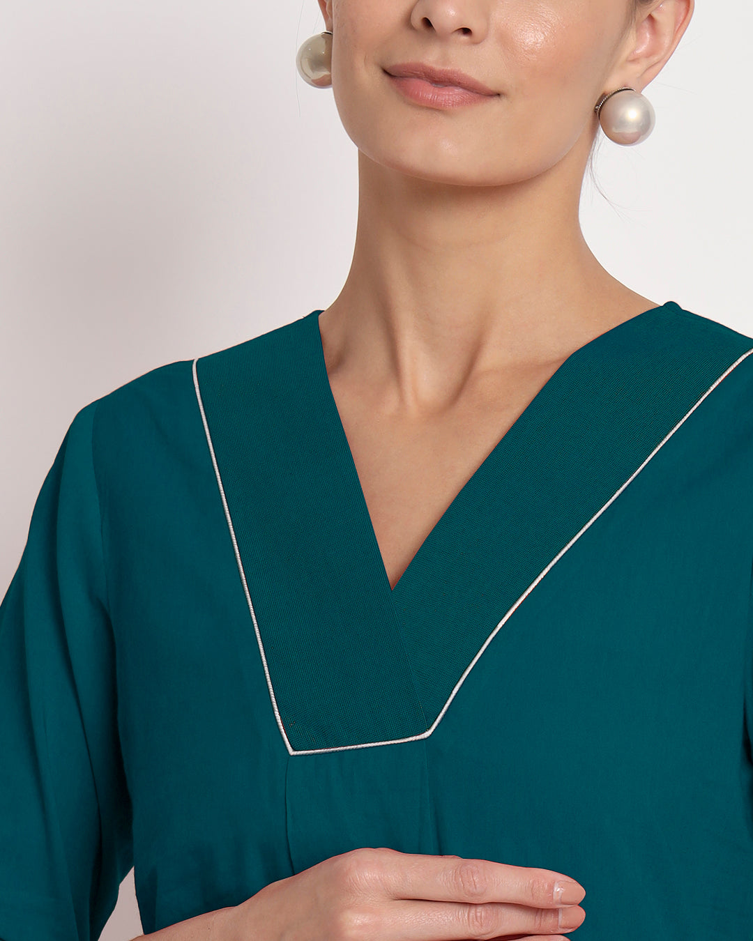Deep Teal Revival Gala Co-ord Set