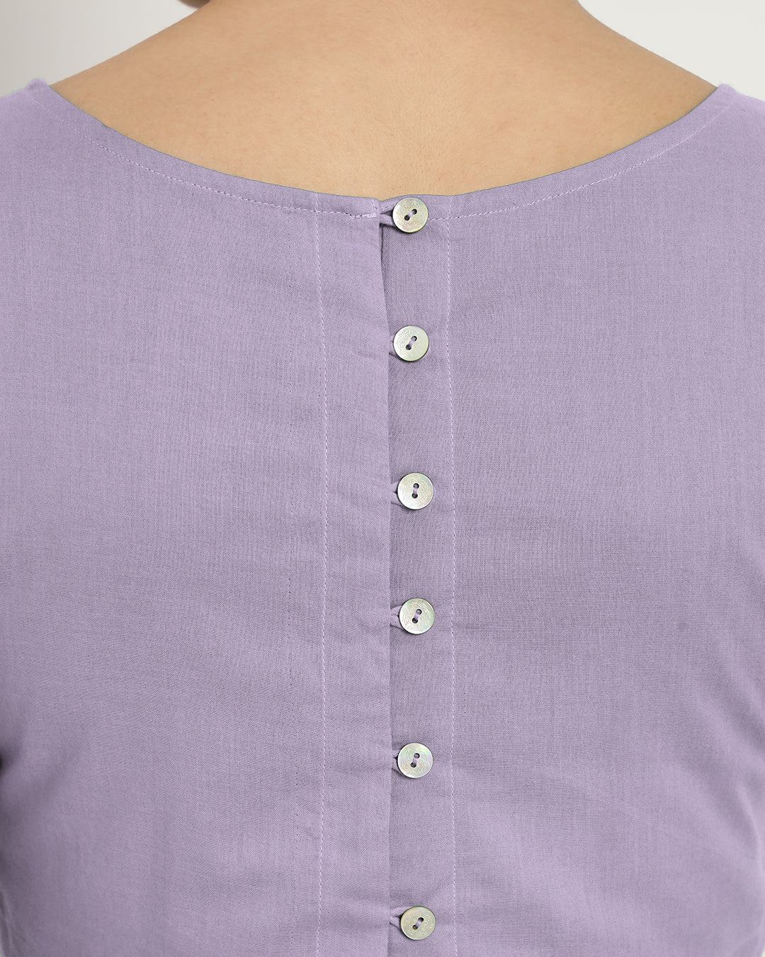 Lilac Backstory Boat Neck Blouse