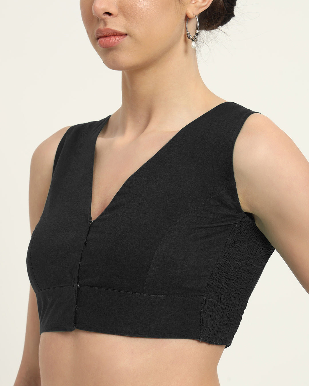 Black Rayon Forever Classy Blouse