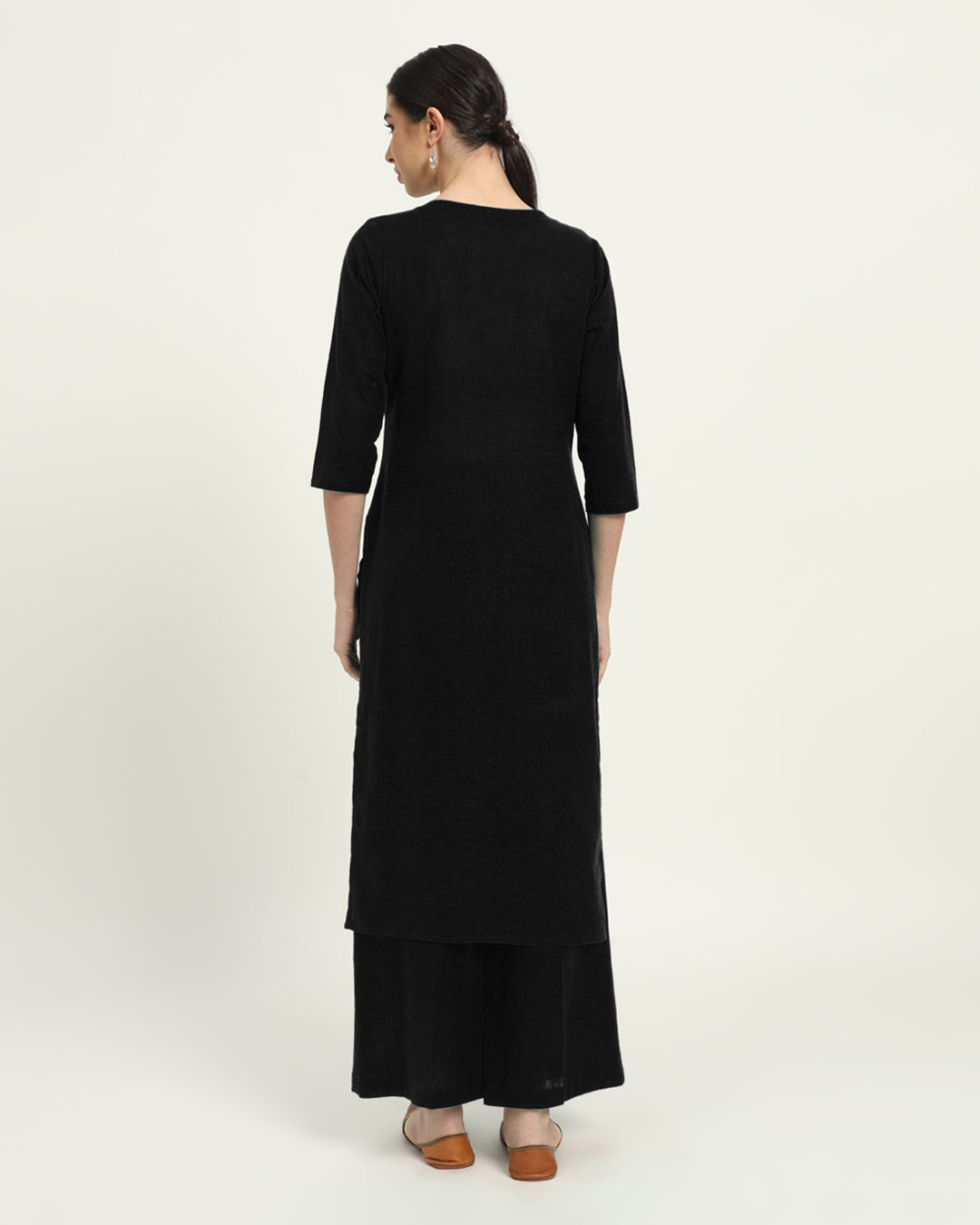 Black Verve & Versatility Kurta (Without Bottoms)