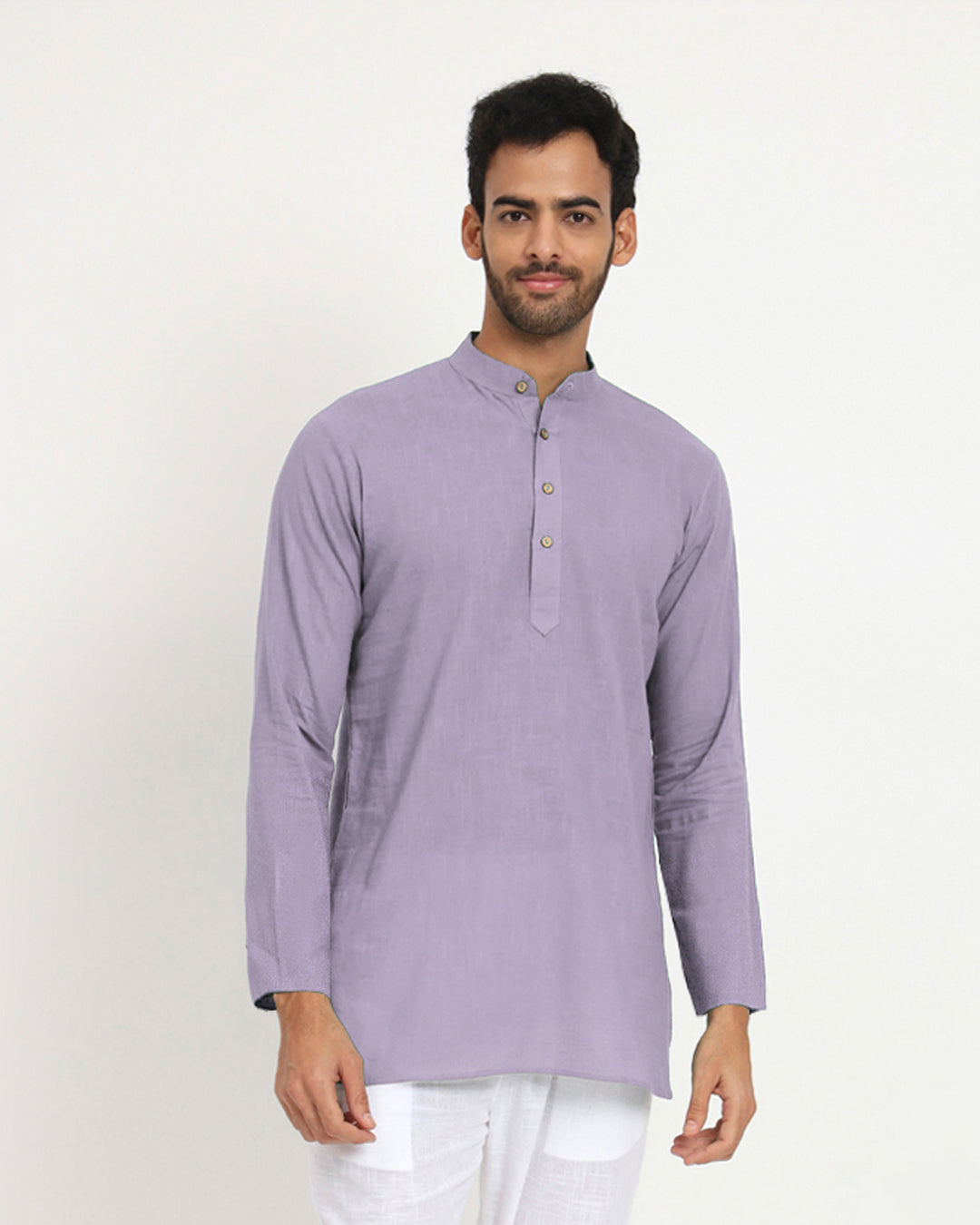 Lilac Sleek Symmetry Men's Kurta