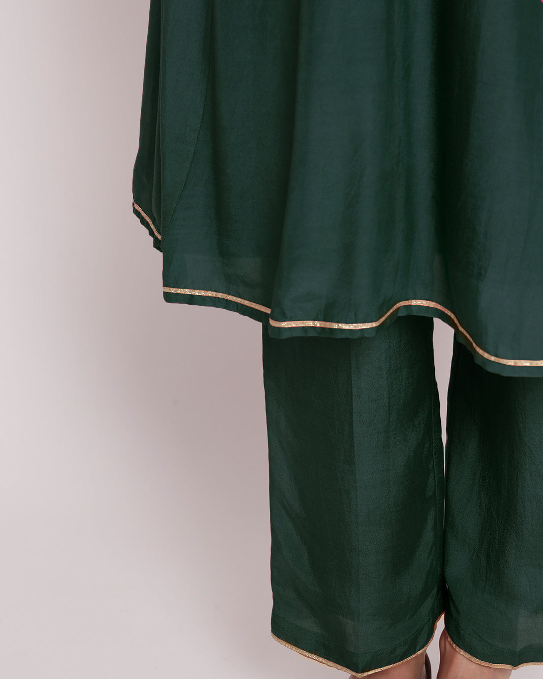 Deep Teal Royal Notch Gala Co-ord Set