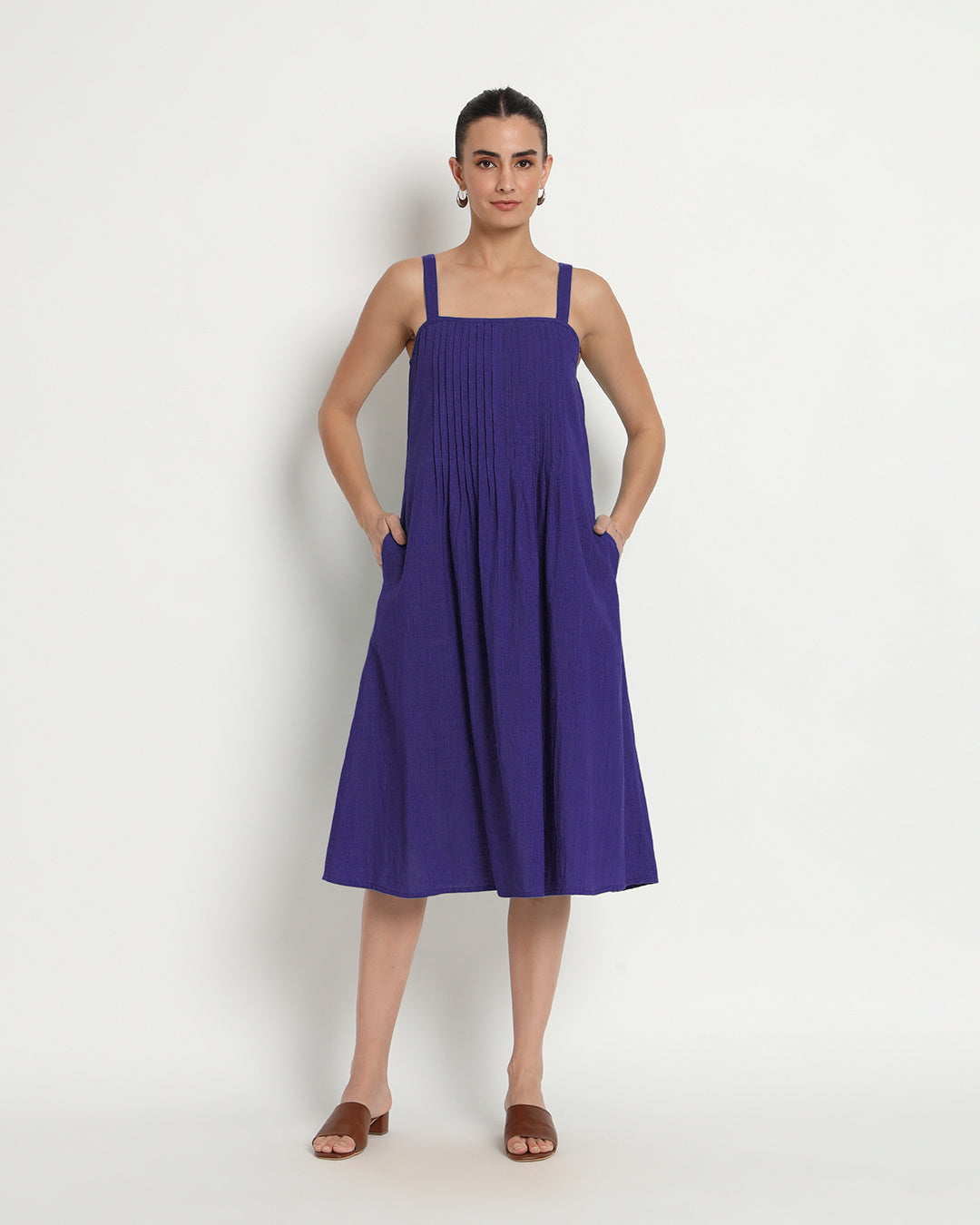 Aurora Purple Dreamy Flare Spaghetti Dress