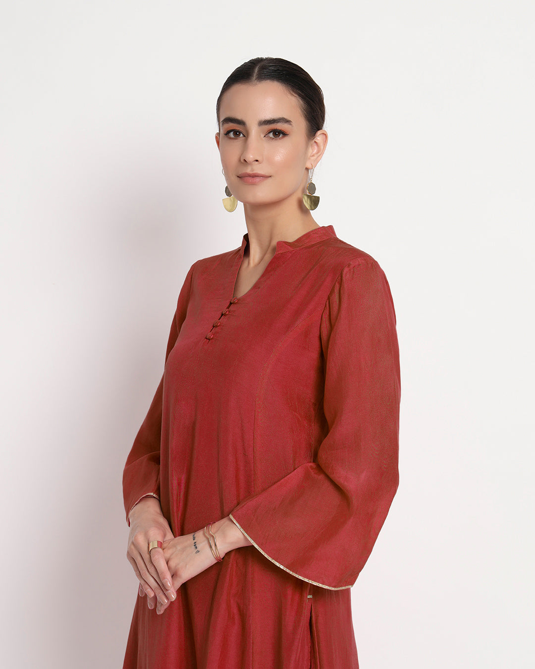 Russet Red Royal Notch Gala Co-ord Set