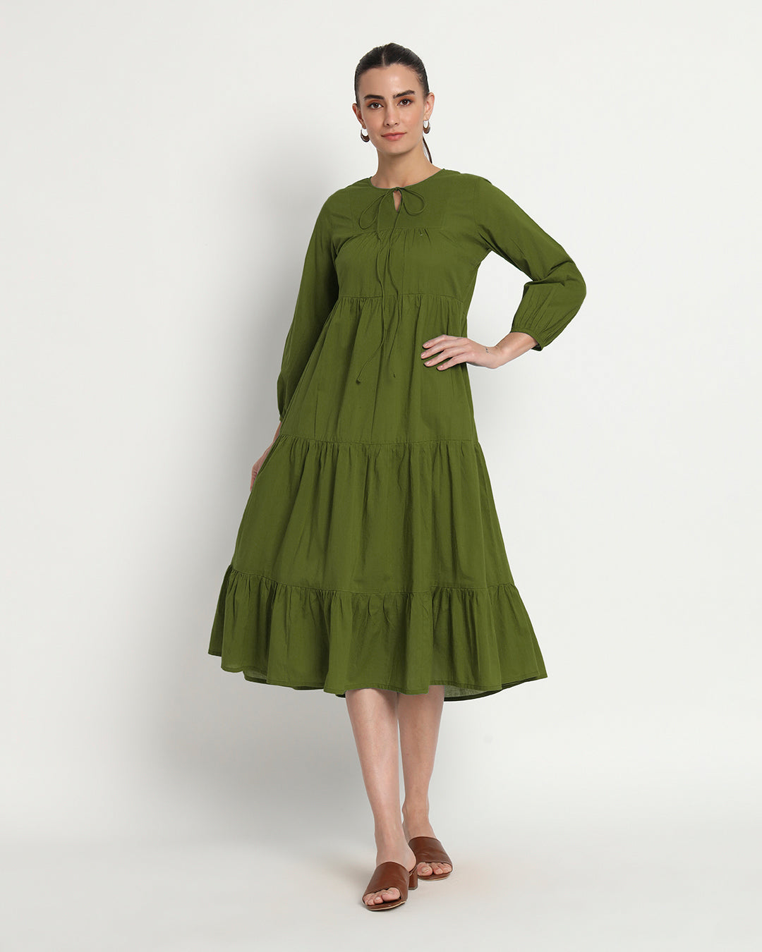 Greening Spring Joyful Journey Maxi Dress
