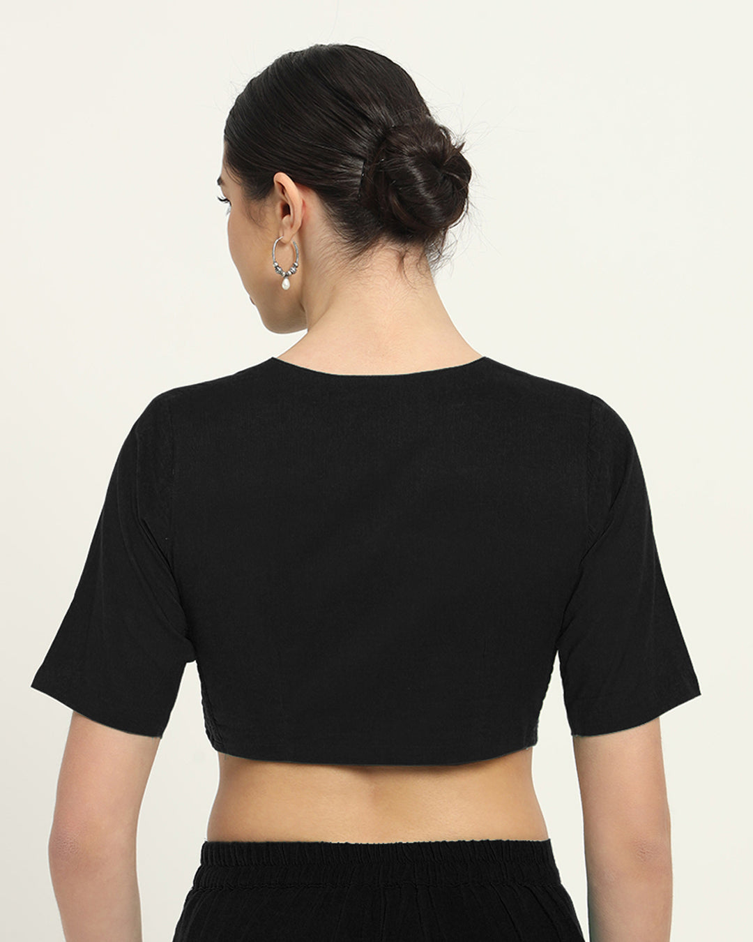 Black Rayon Allure Affair Blouse