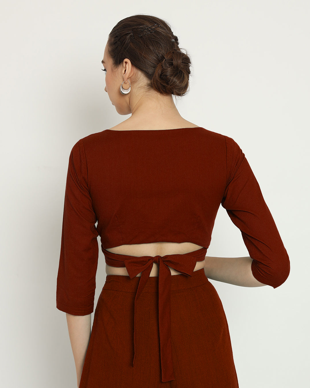 Russet Red Knotty By Nature Blouse