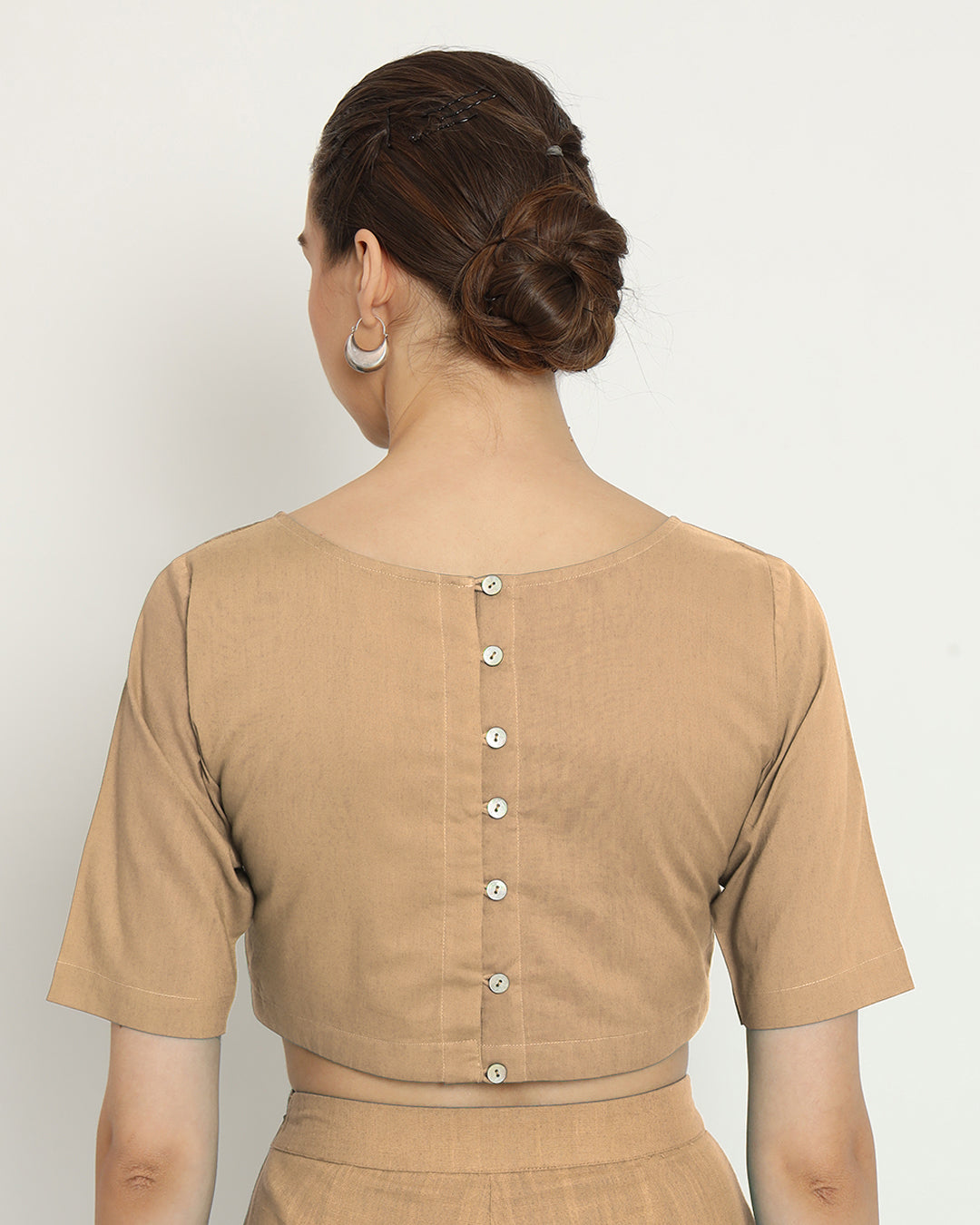 Day In Beige Backstory Boat Neck Blouse