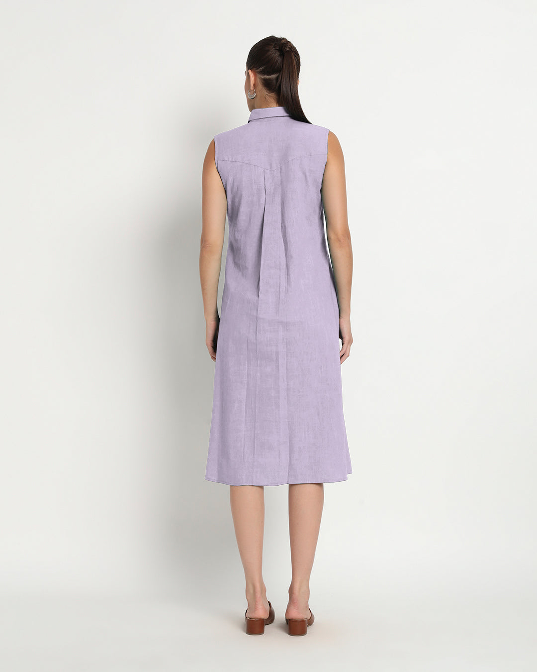 Lilac Artful A-Line Dress