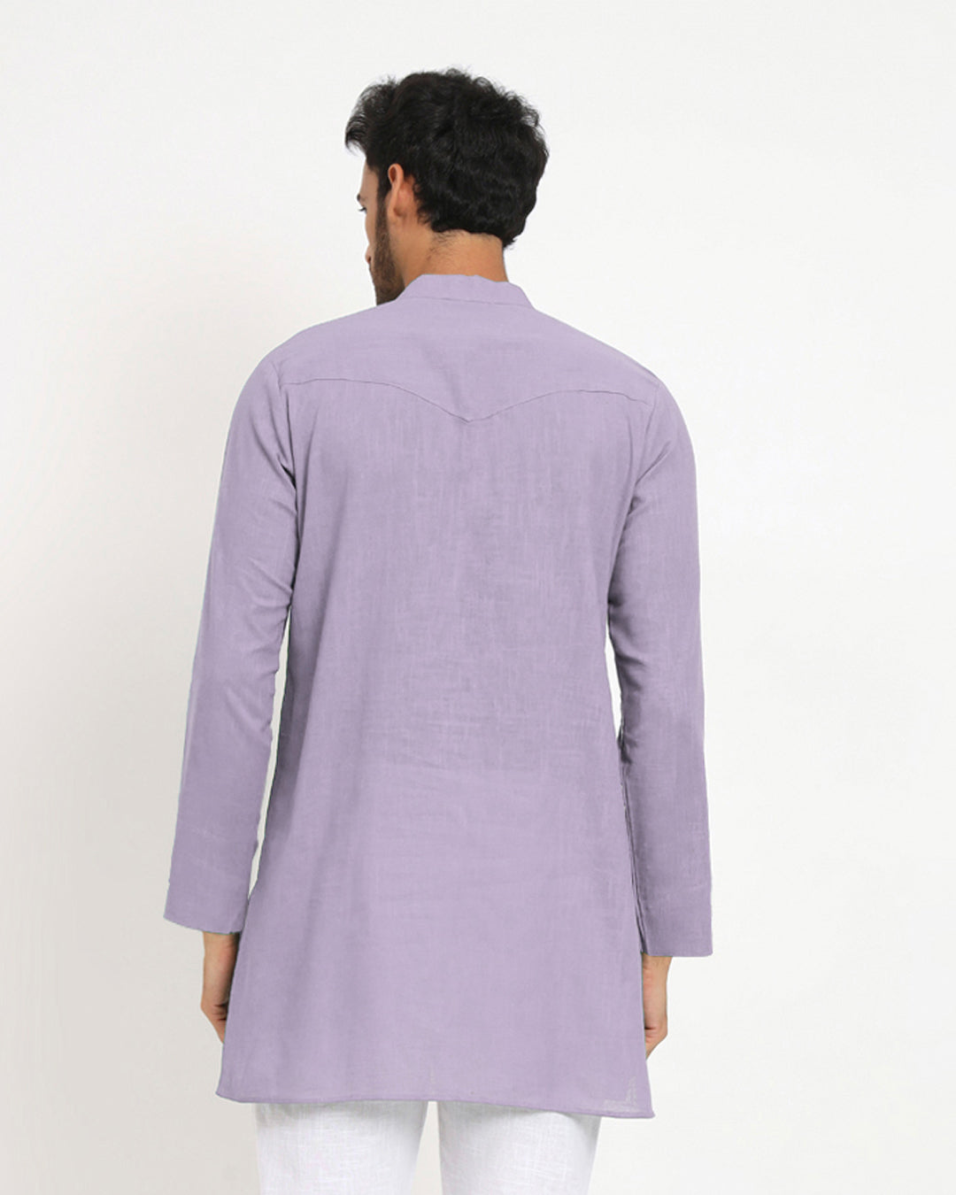 Lilac Modish Front Placket Men's Kurta