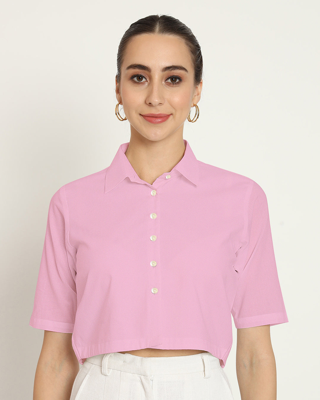 Pink shirt blouse sale