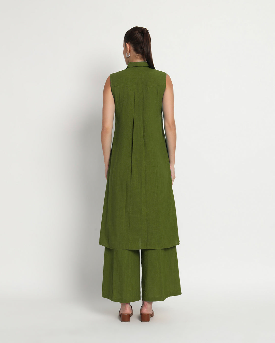Greening Spring Artful A-Line Solid Co-ord Set