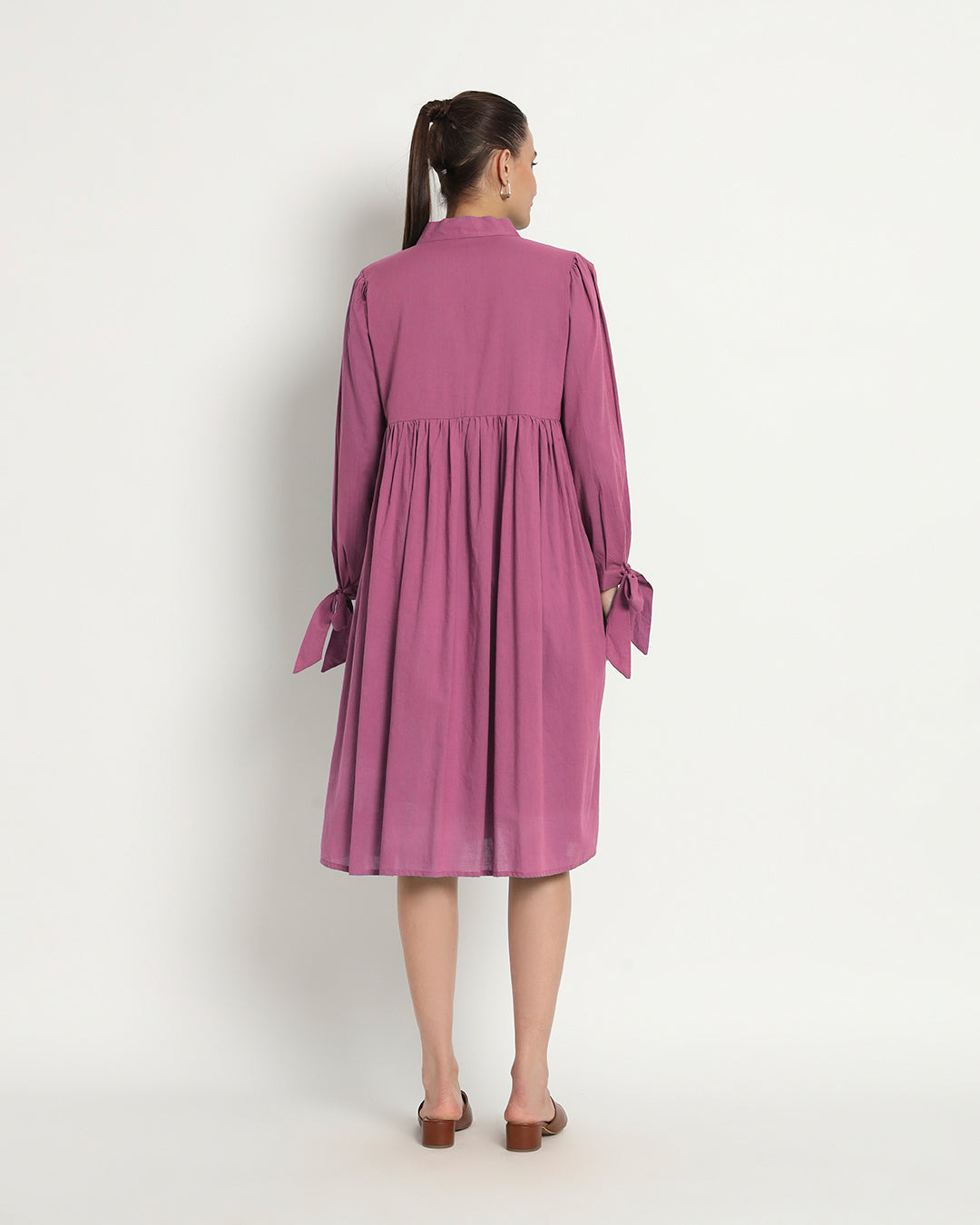 Wings Of Rose Bowtiful Gathering V Neck Dress
