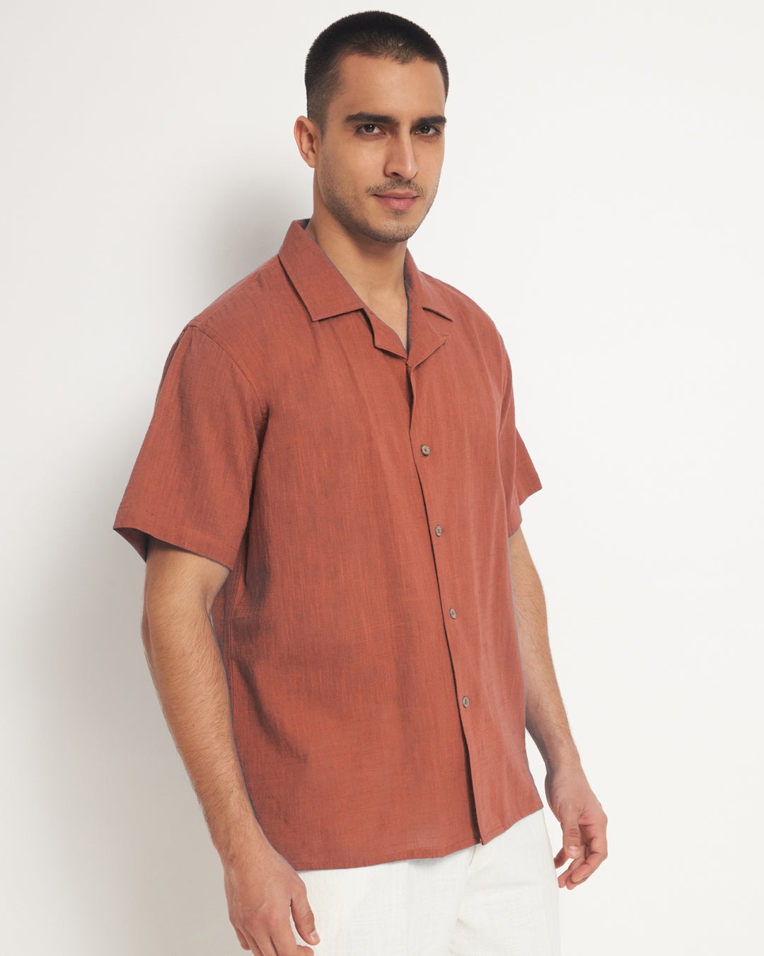 Combo: Classic Blush In Love Half Sleeves Men's Shirt & Pants