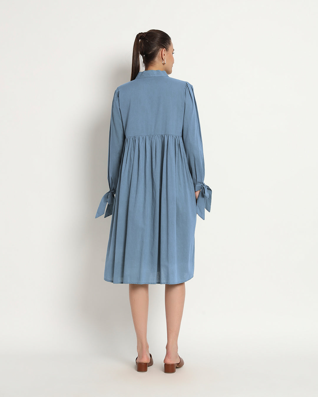 Blue Dawn Bowtiful Gathering V Neck Dress