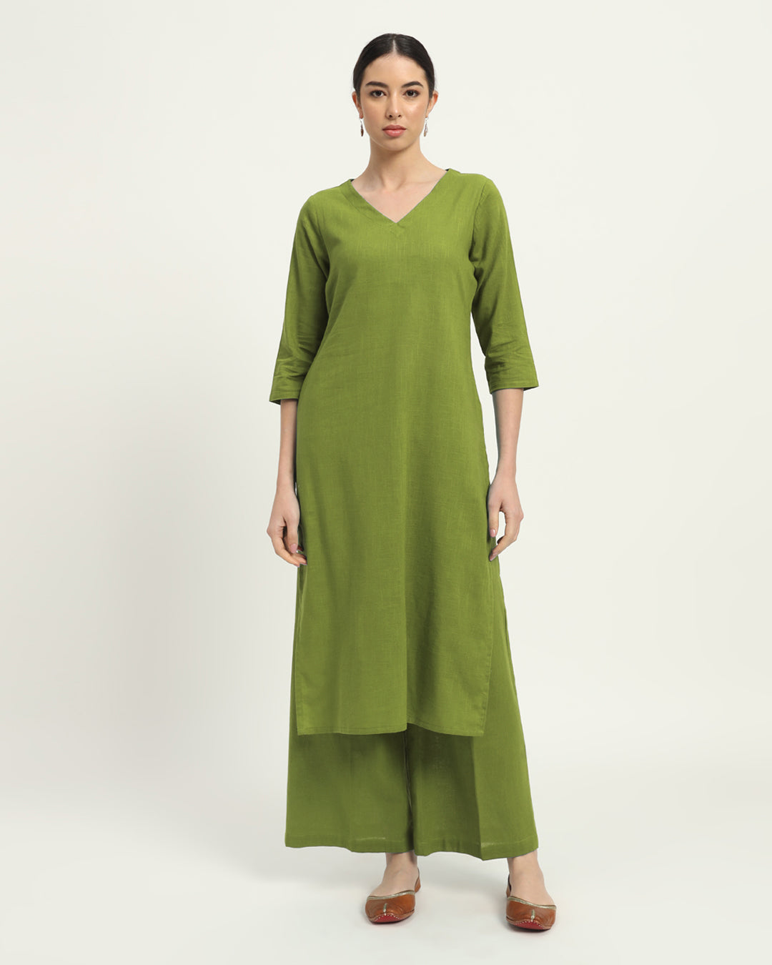 Sage Green Verve & Versatility Kurta (Without Bottoms)