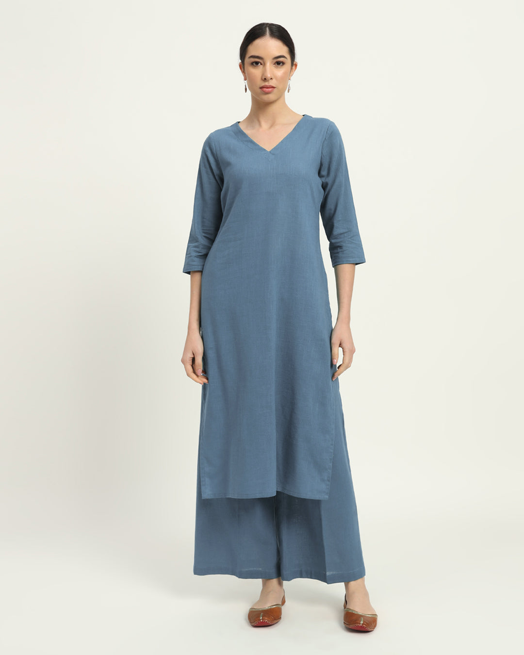 Blue Dawn Verve & Versatility Kurta (Without Bottoms)