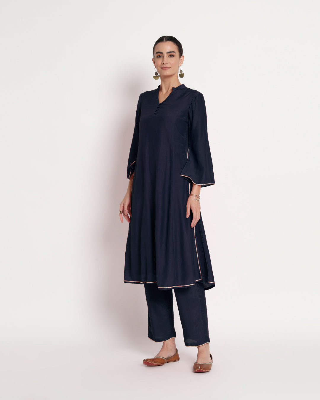 Midnight Blue Royal Notch Gala Co-ord Set
