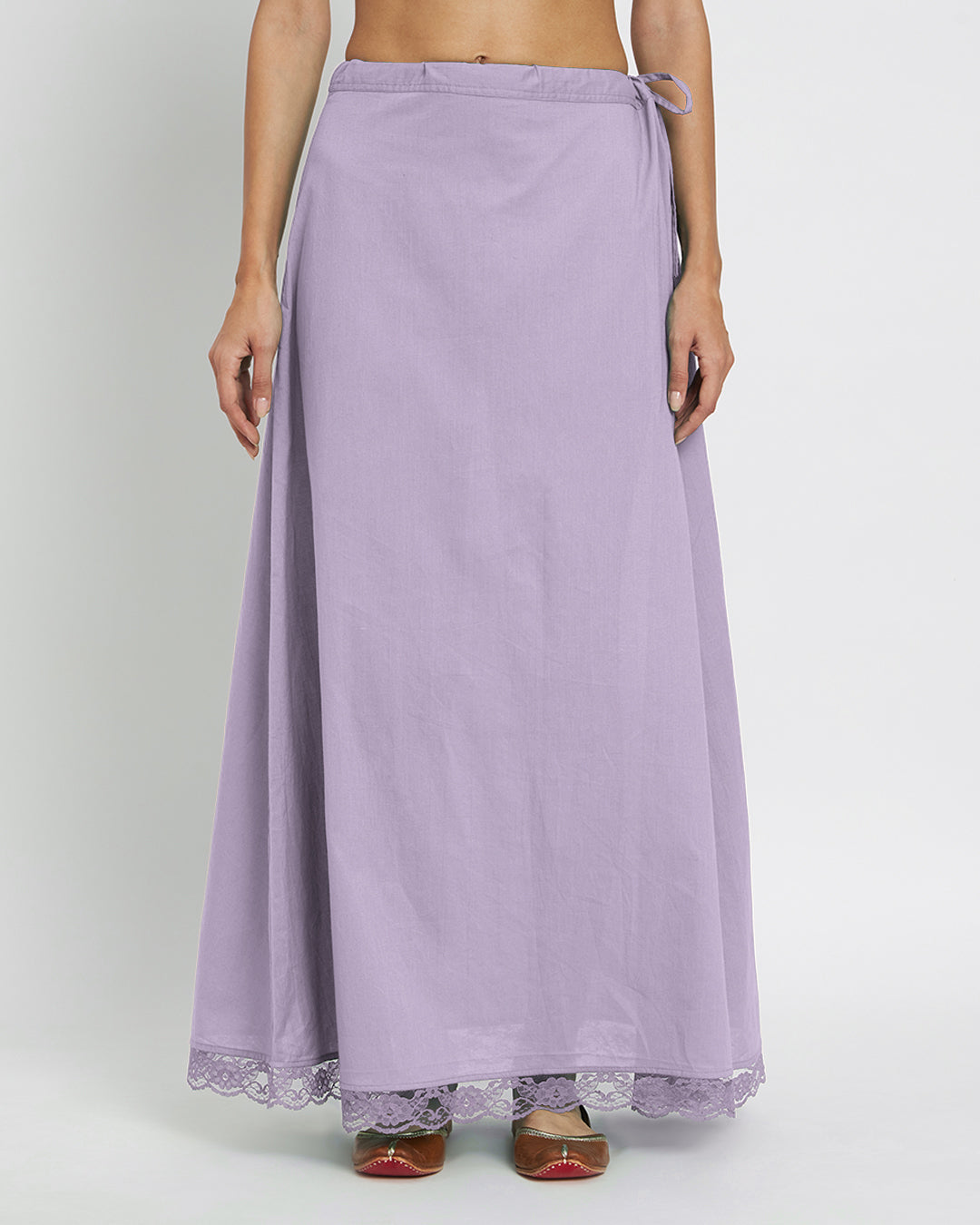 Combo: Iced Grey & Lilac Lace Medley Peekaboo Petticoat- Set of 2
