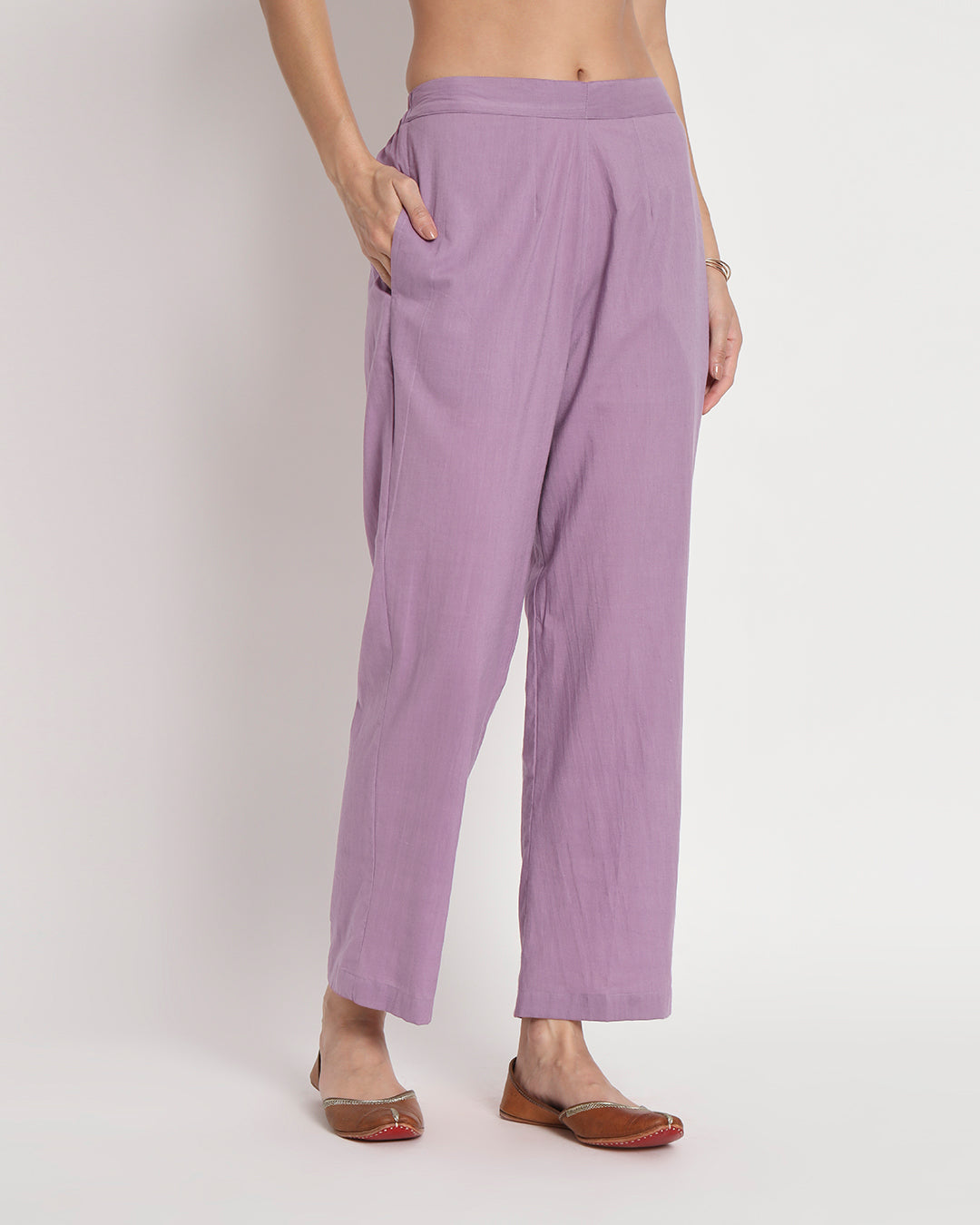 Iris Pink Flowing Silk Gala Co-ord Set