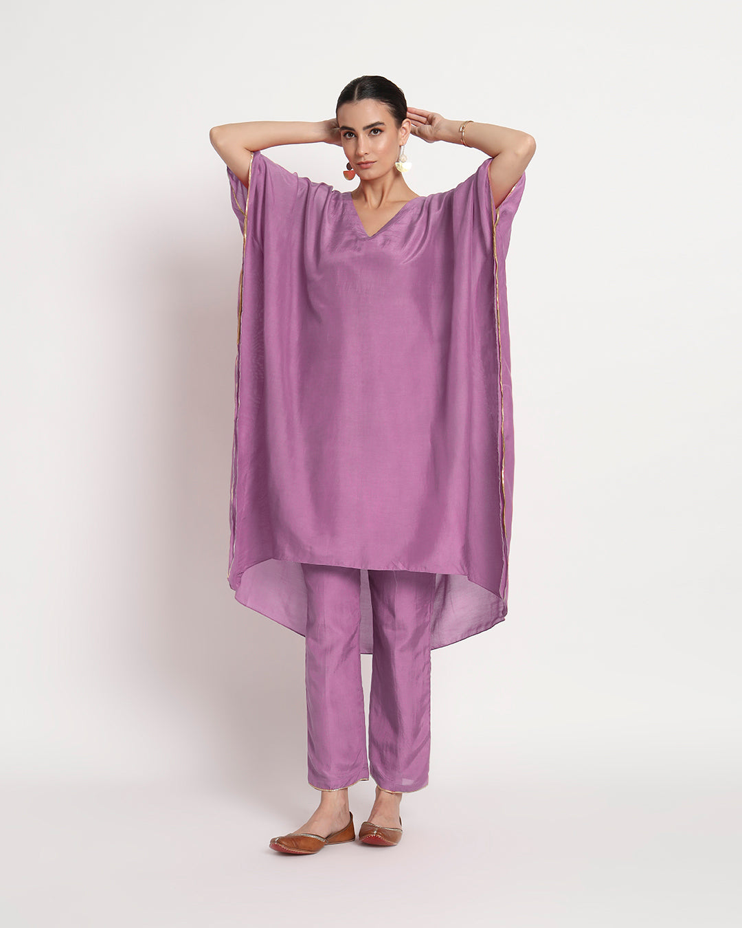 Wisteria Purple V-Neck Gala Co-ord Set