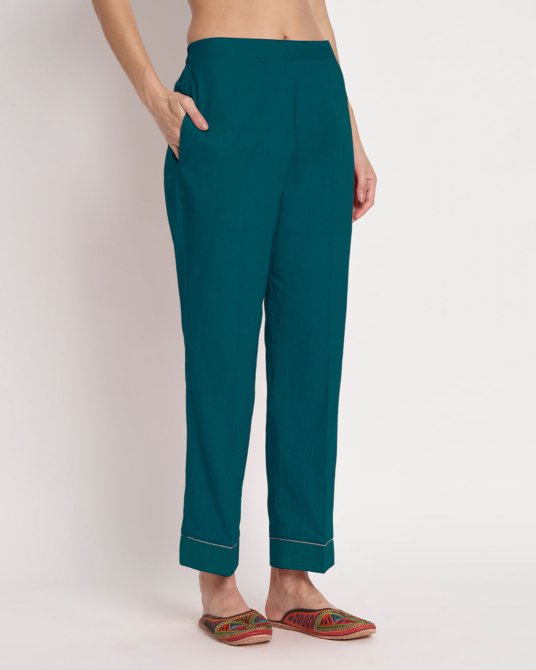 Deep Teal Revival Gala Co-ord Set