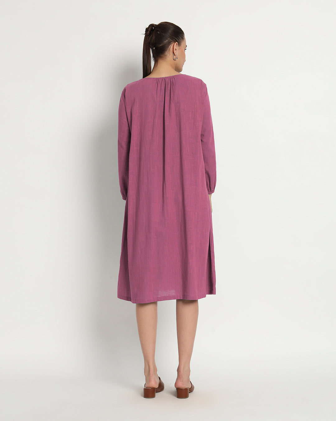 Wings Of Rose Playful Tie-Up Neck Dress