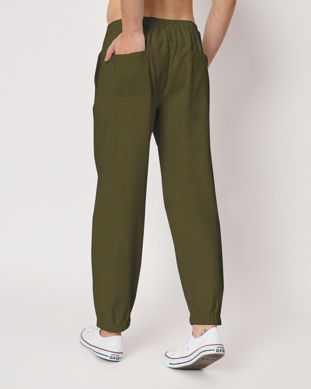 Flex Relax Men's Olive Green Jog Pants