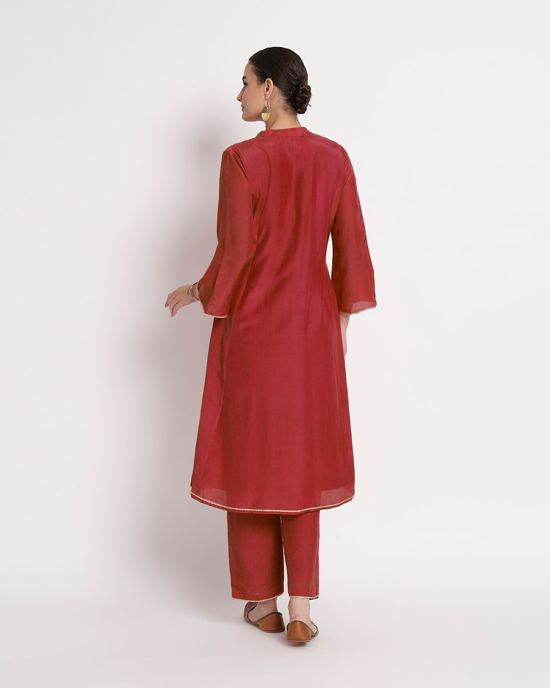 Russet Red Royal Notch Gala Co-ord Set