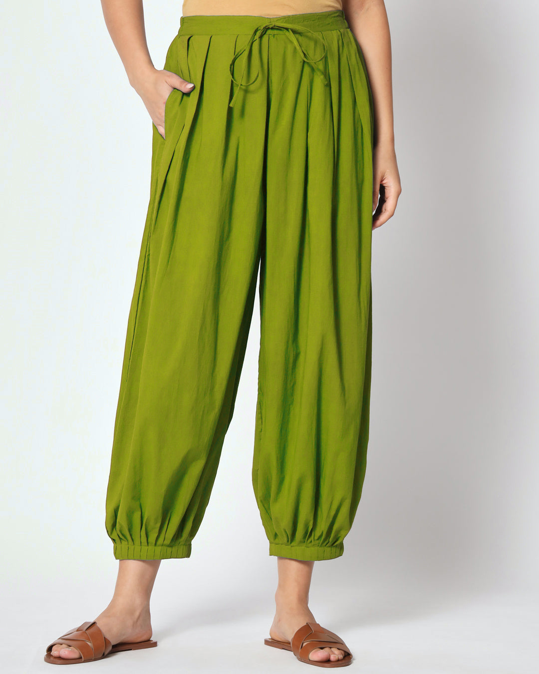 Sage Green Pleated Salwar