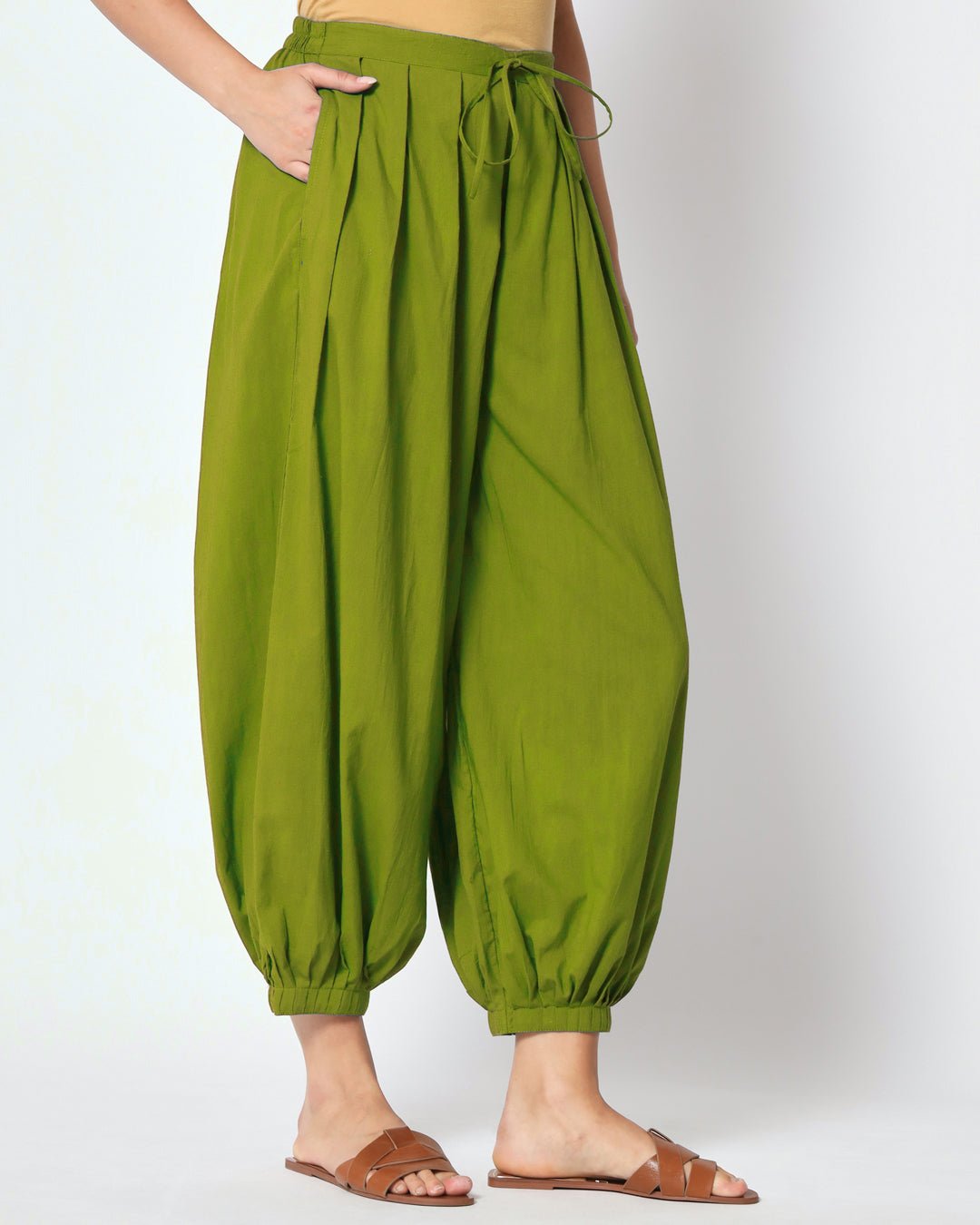 Sage Green Pleated Salwar
