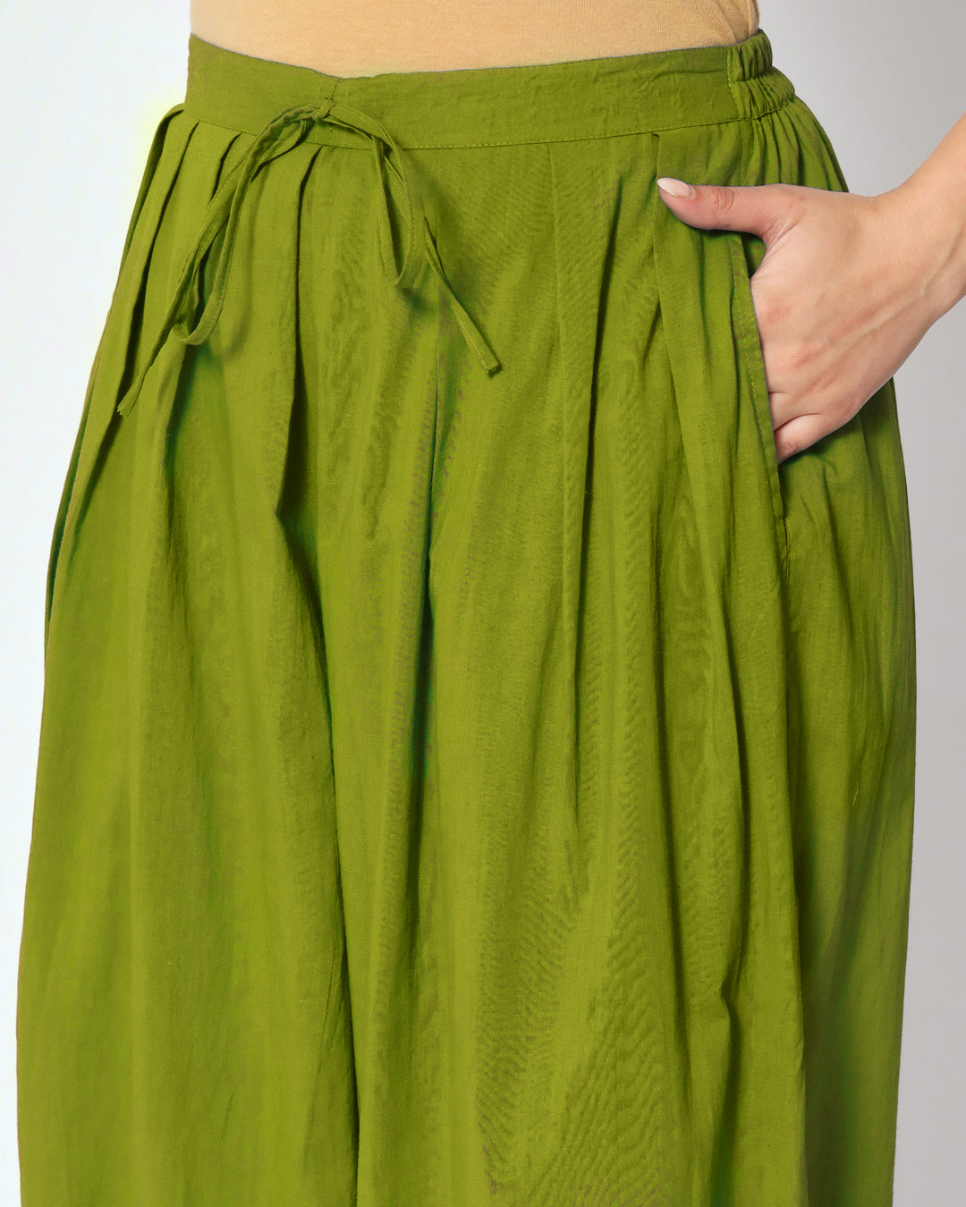 Sage Green Pleated Salwar