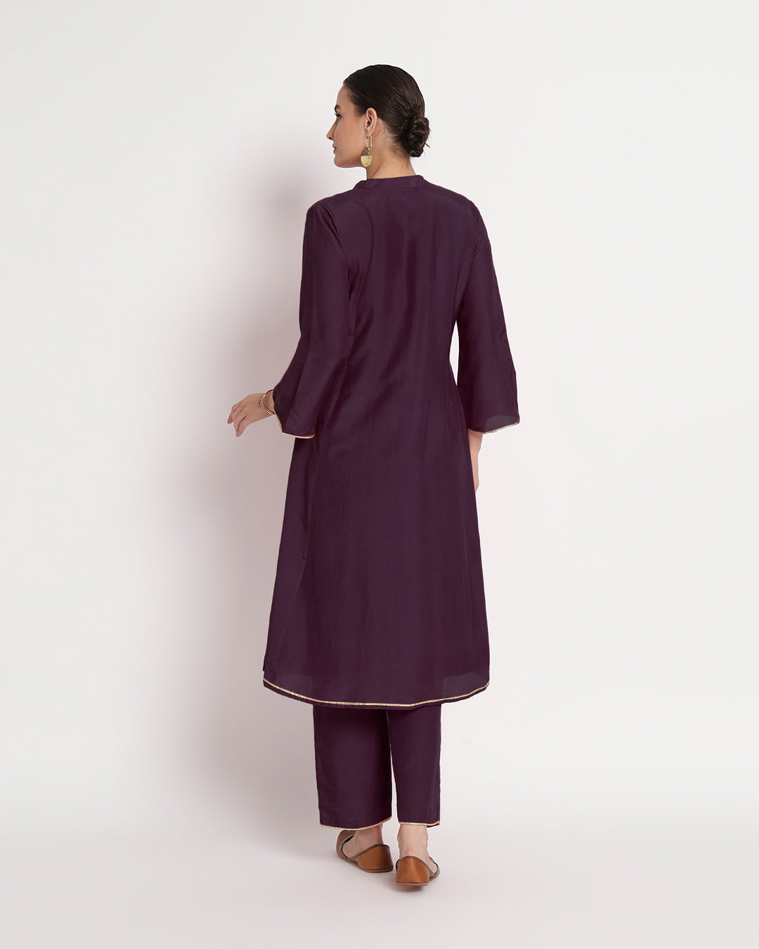 Plum Passion Royal Notch Gala Co-ord Set