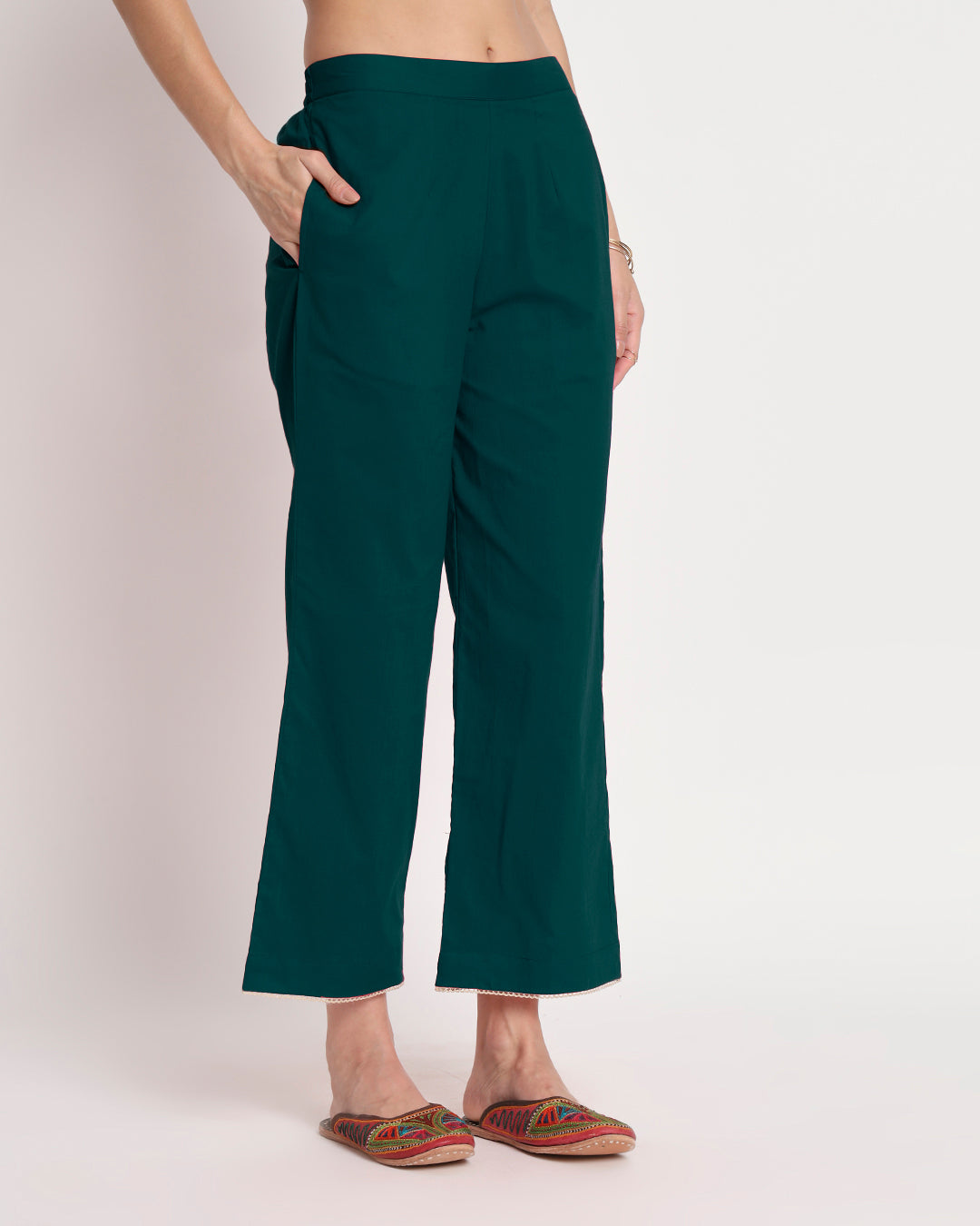 Deep Teal Whimsy Gala Flared Co-ord Set