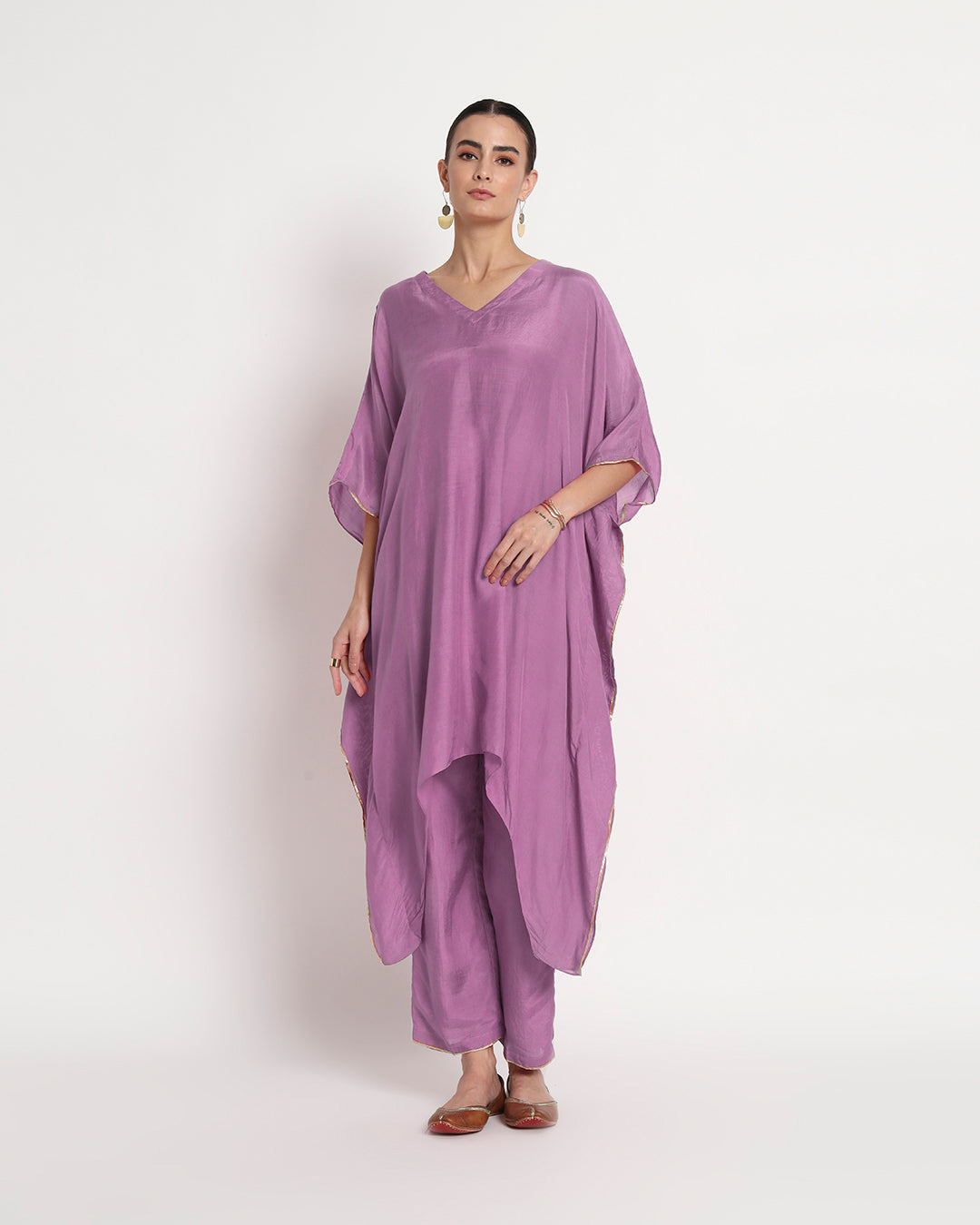 Wisteria Purple V-Neck Gala Co-ord Set