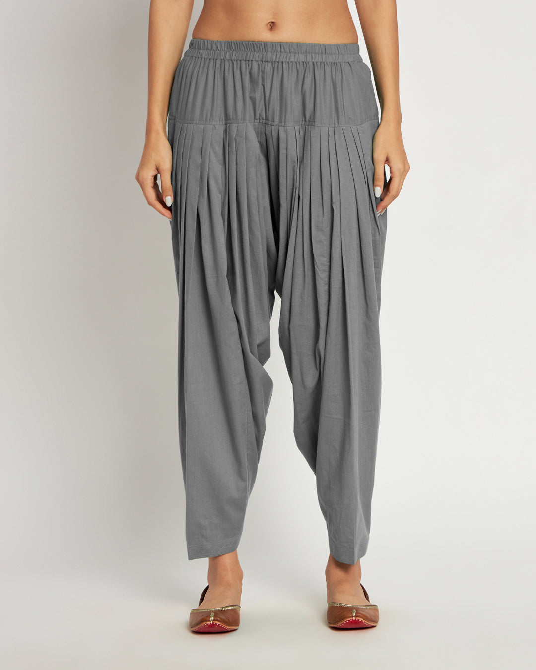 Iced Grey Patiala Pants