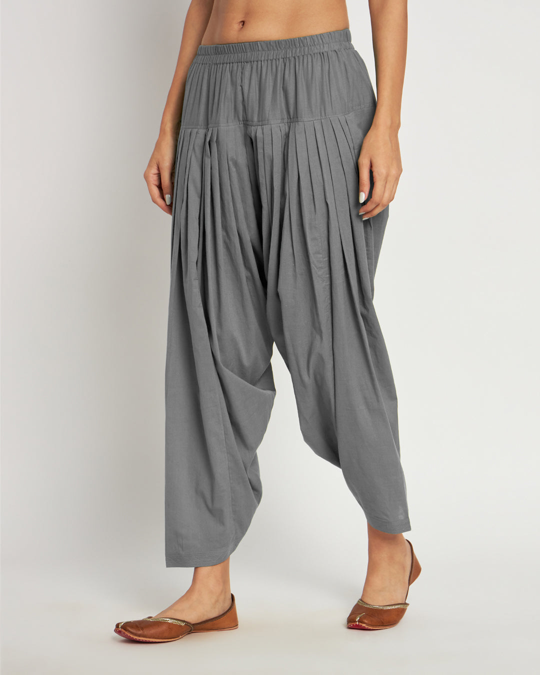 Iced Grey Patiala Pants