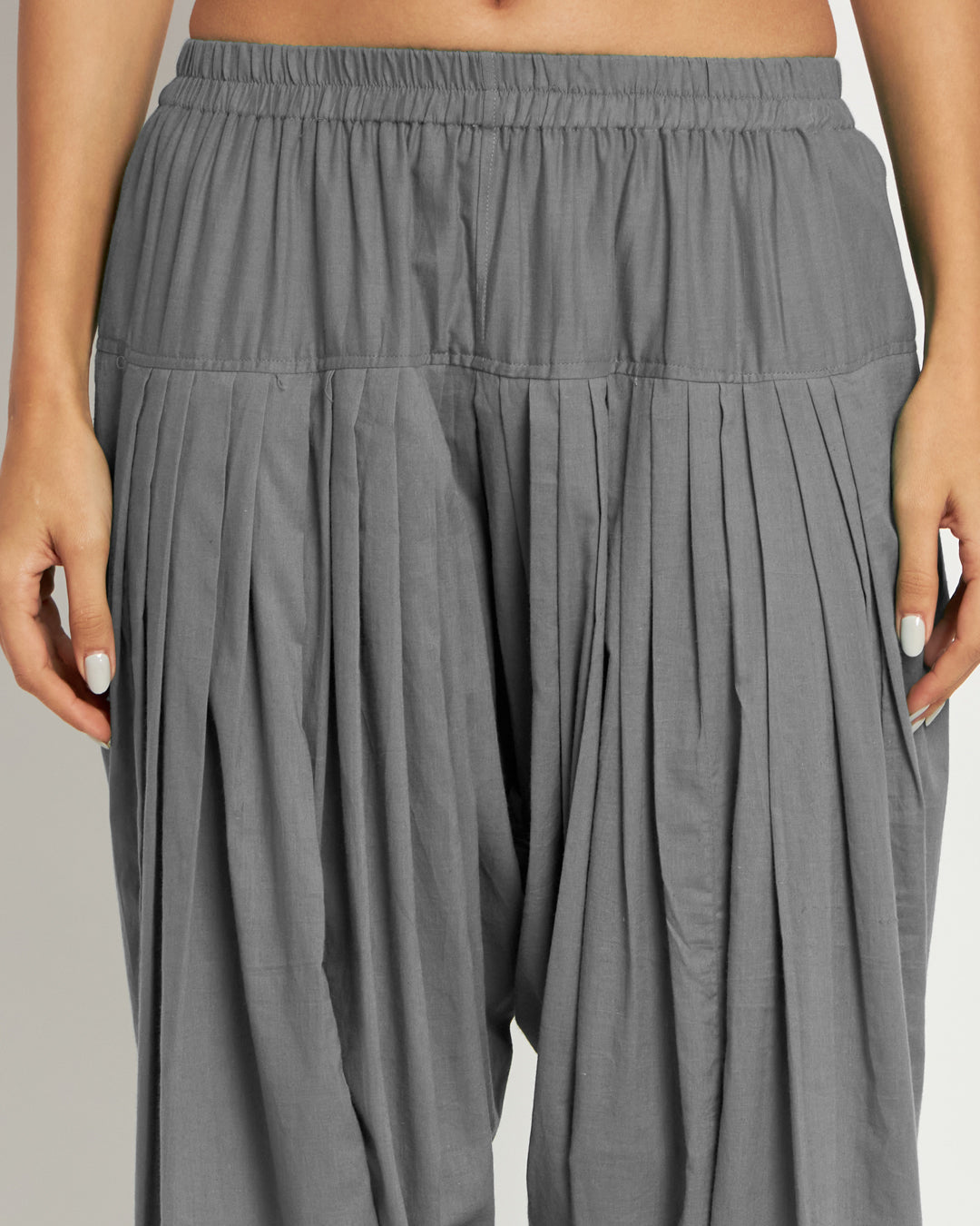 Iced Grey Patiala Pants