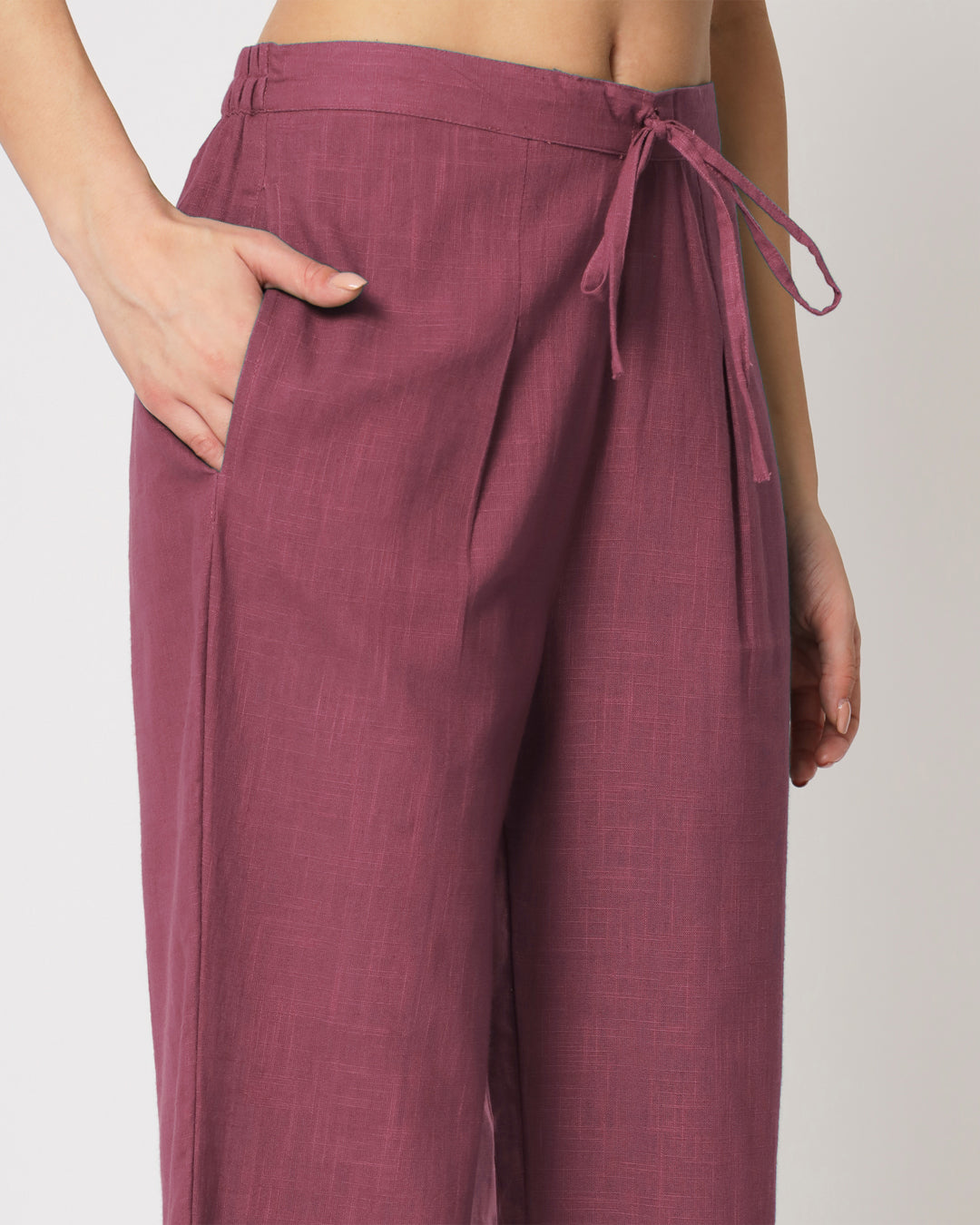 Wings of Rose Collar Neck Short Length Solid Co-ord Set