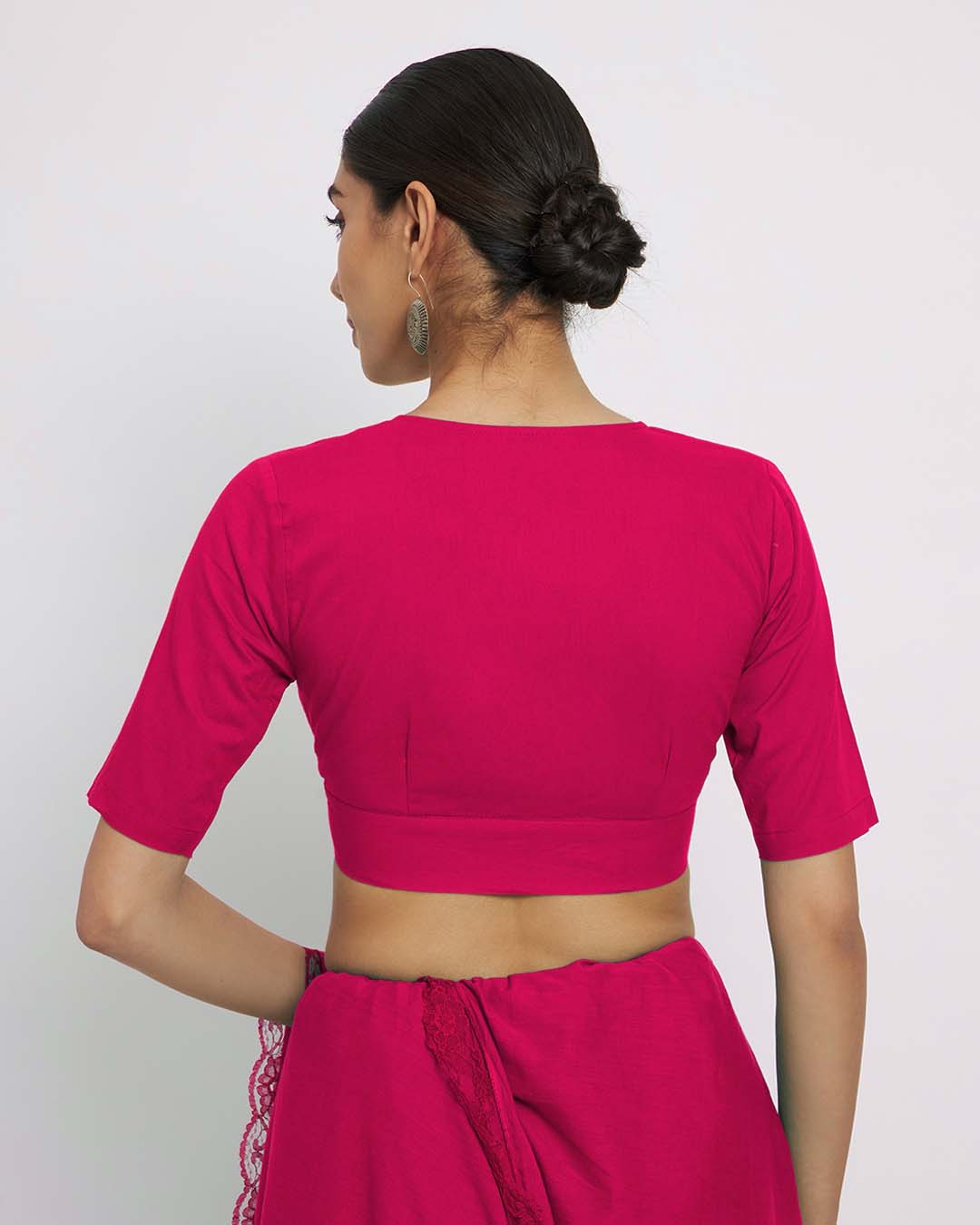 Pink Rayon Graceful Pleat Blouse