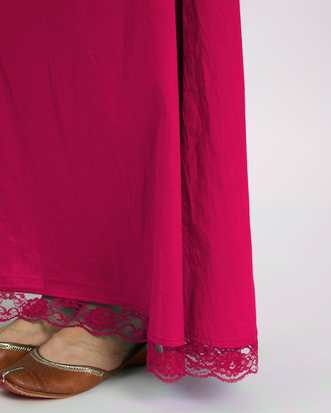 Queen's Gulabi Lace Medley Peekaboo Petticoat